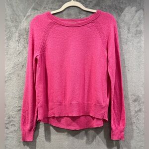 Banana Republic Touch Of Cashmere Pink Sweater Size S Merino Wool Cashmere